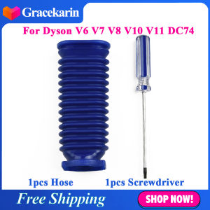 Suitable For Dyson V6 V7 V8 V10/V11 DC74 Soft Velvet Roller Suction Blue Hose Gadget Replacement for Home Cleaning Vacuum Cleaner Accessories