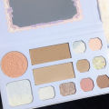 MugLeen Fluffy All In One Eyeshadow Blusher Highlight Contour Palette. 