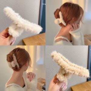 Kẹp tóc càng cua phối lông nhung phong cách Hàn Quốc thời trang thu đông xinh xắn cho nữ Trùm Sỉ Gia Thành