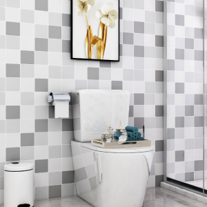 Thickened Bathroom wallpaper kitchen waterproof tile decoration oil-proof kitchen wall sticker