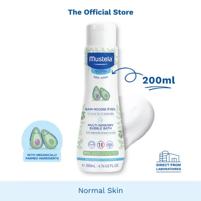 Mustela Multi-Sensory Bubble Bath 200ml [Normal Skin] (exp: 09/2028 & beyond)