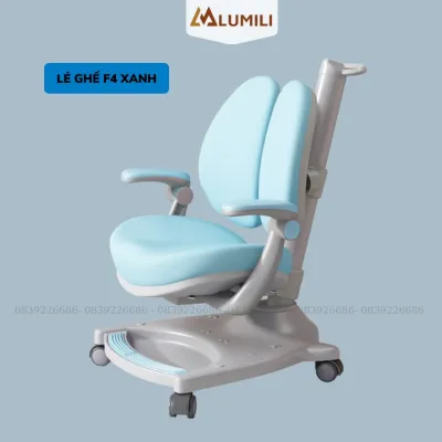 Bộ bàn học chống gù chống cận trẻ em thông minh bàn có giá sách nâng hạ độ cao lumili R164 điều chỉnh nghiêng mặt bàn 2 lưng tựa nâng hạ đa chiều