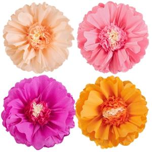 4Pcs Paper Flower Balls 50cm Large Tissue Paper Balls Flower Balls Decorations for Wedding Backdrops Baby Showers