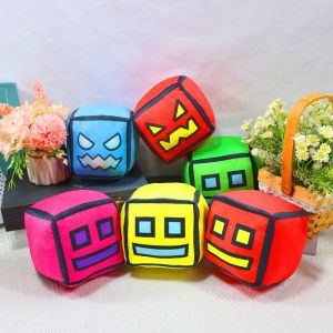 Geometry Plush Throw Pillow Dash Stuffed Cushion Cute Sleeping Pillow Chair Back Cushion Anime Gaming Peripherals Home Decor
