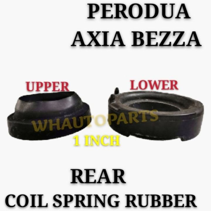 COIL SPRING RUBBER PERODUA AXIA BEZZA (REAR/UPPER)(REAR/LOWER) (1INCH ...
