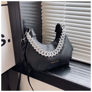 IELGY Ladies Chain Wide-Brimmed Hand-Knitted Accessories One-Shoulder Diagonal Du