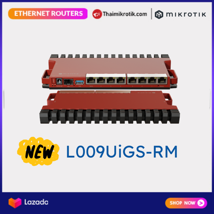 Mikrotik L009UiGS-RM 🎯🎯พร้อม 2.5G SFP ทำให้การเชื่อมต่อของคุณรวดเร็ว🎯🎯 ...