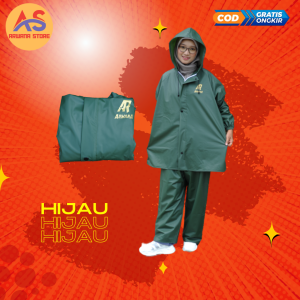 Jas Hujan Kualitas Premium Pria Wanita Dewasa Mantel ARWANA Raincoat Celana Baju Setelan Anti Rembes Kuat Tebal Keren Kekinian