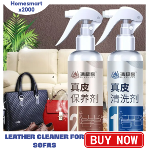 Leather Spray Cleaner For Bags Sofa Leather Conditioner For Bags And More Combo 2 bottles 512ml