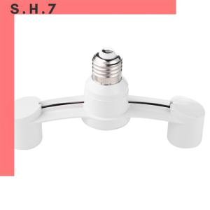 Lighting Accessories E27 to 2E27 Bulb Base Adapter with Dual Heads for Indoor Home and Hotel Lighting 85-285V Compatible