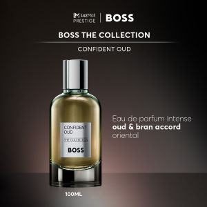 [JULY EXCLUSIVE] BOSS The Collection Confident Oud Eau De Parfum For Men 100ml - Bran Accord & Oud - Ambery EDP Perfume | by HUGO BOSS Fragrances