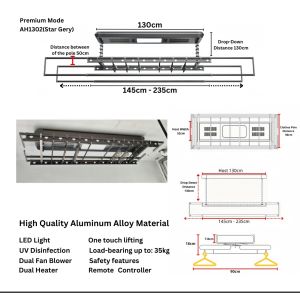 Automated laundry Rack / Laundry Rack System / Smart Clothes Drying Rack / Electric Drying Rack/ Smart Laundry Rack System / Drying Clothes/ Hange Clothes
