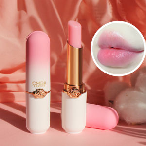 HBESTY Crystal Temperature Change Lip Balm Aloe Strawberry Lipstick Peach Lip Balm Natural Pink Lipsticks Girls Lip Care Beauty Makeup
