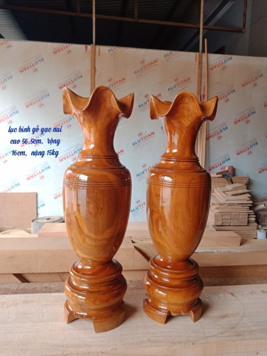 Cặp Lục Bình gỗ Gạc Nai - 6