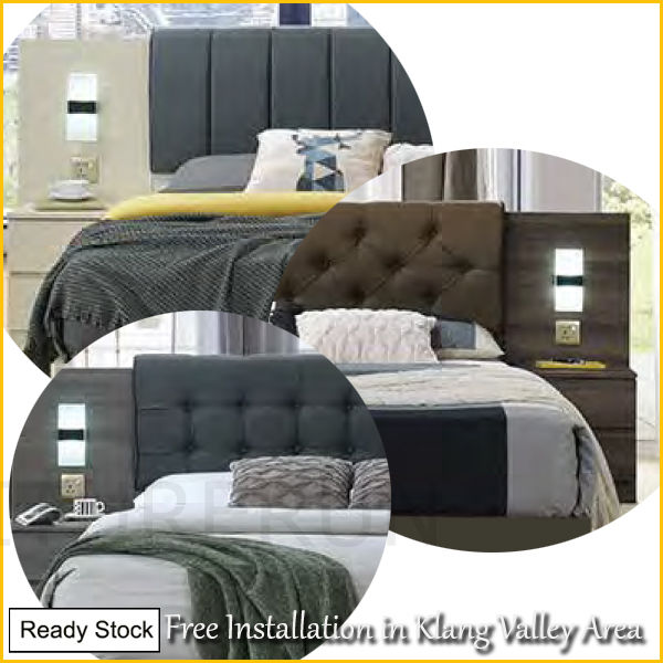 🧧CNY Sale🏮Gorgeous Platform Queen/King Bedframes, 2 Bedside Tables ...