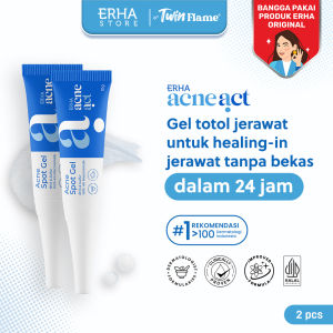 Twin Flame ERHA Acneact BHA & Sulphur Acne Spot Gel 10g - Bundle Obat Totol Jerawat