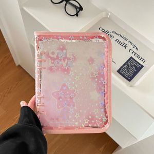 ANGY Korea Style Binder Photo Album Cover PVC A5 Photo Collect Book Cover Collection Supplies Exquisite Photocard Holder Photo Card Collection