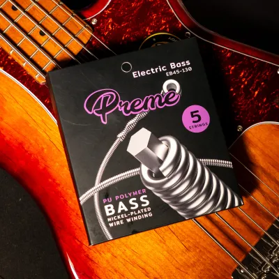 Preme EB45-105 / EB45-130 สายชุดเบส เคลือบกันสนิม 4 สาย / 5 สาย สายเบส Electric Bass