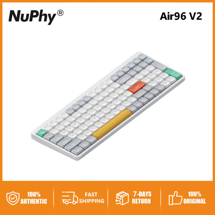 Original nuphy air96 v2 qmk via wireless mechanical keyboard lazada