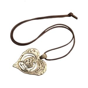 Delicate Heart Pendant Lightweight Comfortable Necklace Zinc Alloy For Everyday Elegant Styling