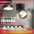 LED Spotlight For Ceiling Tri Color  Spotlight 7W 10W 15W Spot Lights Led Downlight 220V Track Lamp 3 lighting colors Led Ceiling Fixture For Living Room Bedroom Home Lighting. 