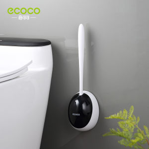 ECOCO Silicone Brush Head Toilet Brush Quick Drain Cleaning Tools for Toilet Wall-Mounted Household Bathroom Accessories