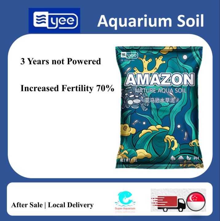 [YEE] Aquarim soil amazon natural aqua soil for aquarium fish tank Lazada Singapore