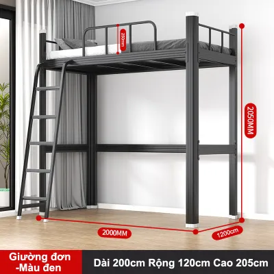 BMZAR GIẢM 50% Giường tầng sắt cao cấp – giường đôi 2 tầng cho phòng trọ nhà thuê ký túc xá tháo lắp đơn giản