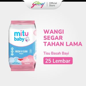 Mitu Tisu Basah Blooming Cherry 25 sheets Lebih ekonomis