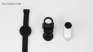 Sunnylife Magnetic Base Stand Angle Adjustable Foldable Desktop Bracket Mount with Silicone Strap For Insta360 Go 3S/Go 3 Camera