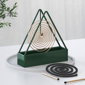 Triangular Mosquito Coils Mosquito Fragrance Plate Home Creative Iron Sandalwood Frame Hanging Mosquito Coil Box Can Hang Ash Disc