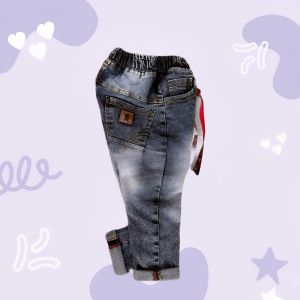 Celana Jeans Anak Laki Panjang Pinggang Karet Denim Distro 1-13 Tahun