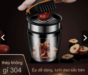 Máy ép hạt táo đỏ không làm biến dạng trái chất liệu inox 304 có thể dùng tách hạt sơ ri hạt chà là