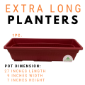 Extra Long Rectangular Planter. 