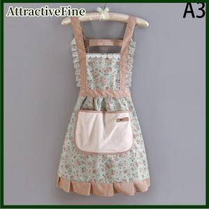 AttractiveFine Cotton Canvas Floral For WomenS Kitchen Oilproof Apron With Pockets And Adjustable Waist Belt Waterproof Sleeveless Bib Apron