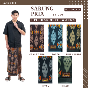Sarung Batik Pria 972 Bahan Katun Premium