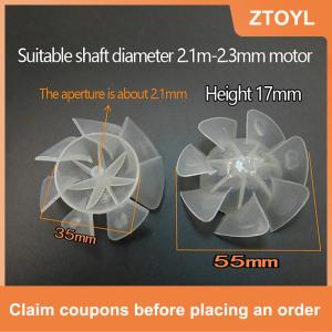 【ZTOYL】 1 PC 7 Blades nhựa Fan Blade bên ngoài đường kính 35mm 42mm 50mm 65mm nhựa làm mát Fan Blade cho máy sấy tóc