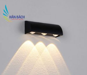 [RẺ - ĐẸP] Đèn gắn tường ngoài trời NHÔM ĐÚC CHỐNG NƯỚC phong cách hiện đại HÂN BÁCH
