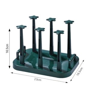 GUHEHARD Upside-Down Cup Drying Rack Large Capacity Plastic Glass Cup Storage Rack Useful Detachable Glass Cup Drainer Holder for Home