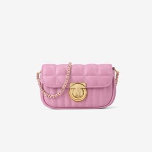 IELGY Ladies Fashion One-Shoulder PU Diamond Chain Bag