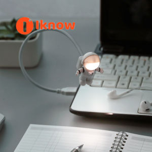 I know Astronaut Spaceman USB LED Adjustable Night Light For Computer Moon Lamp Desk Light Pure White