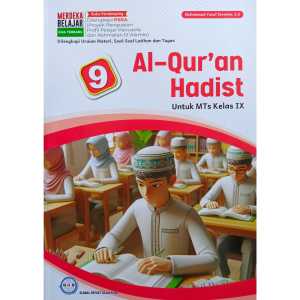 Buku Paket AL-Quran Hadis Kelas 9 MTs Revisi 2024