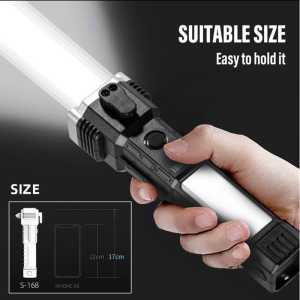 Senter LED multifungsi HAMMER EMERGENCY PLUS 4 MAGNET/ senter CAS
