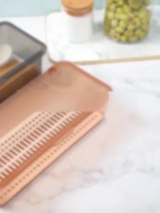 [ABS] Cutlery Storage Box Chopstick Spoon Fork Transparent Plastic Food Fridge Drain Storage Bekas Simpan Sudu Bertutup