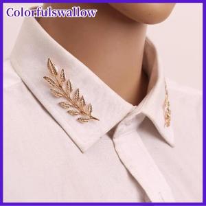 Colorfulswallow 1 cặp tinh tế cây lá trâm cài pins jean áo sơ mi phù hợp với ve áo Pin Retro broche