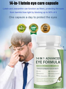 Advanced Lutein Eye Care Capsules Eye Health Supplements 14 In 1 Vision Support Formula Dietary Health Supplements