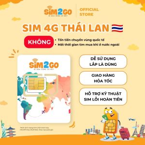 SIM du lịch Thái Lan - 7đến 15 ngày - gọi thoại - Tặng kèm que chọc SIM - SIM chưa kích hoạt - SIM2GO