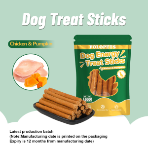 FOLOPETS Pet Snack Dog Energy Bar Chew Dental Sticks CleanTeeth Supplement Nutrients 100g