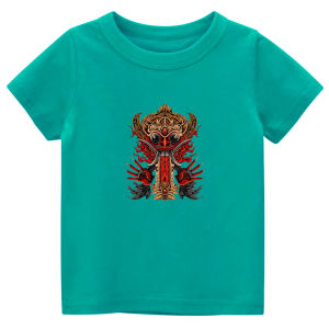 Tshirt kids kaos atasan oblong anak usia 1-12tahun sablon gambar BARONG MERAH