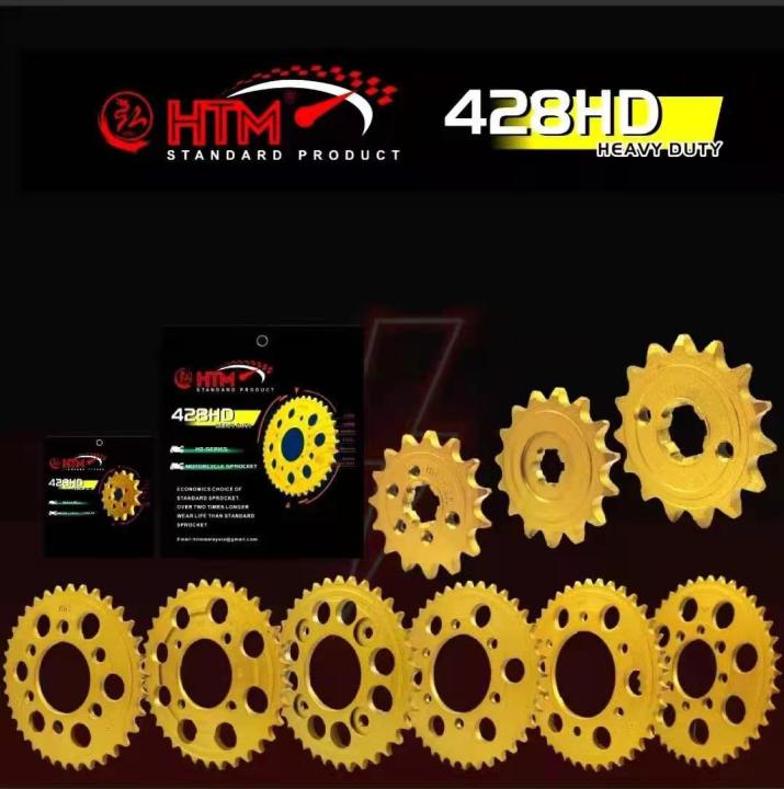 KRISS110 KRISS1 KRISS2 CT110 MODENAS ( 428 REAR SPROCKET GOLD COLOUR